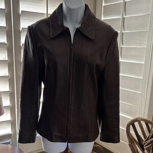 Women's Brown Genuine Leather Jacket